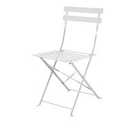 Bolero Perth GH551 - Sillas plegables de acero, estilo pavimento gris, para interiores y exteriores, jardines, eventos, bodas (2 unidades)