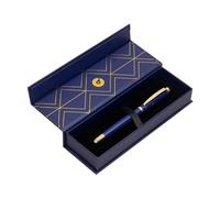 Boligrafo belius soiree aluminio color azul marino y dorado tinta azul caja de diseño - BB261
