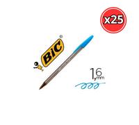 BOLIGRAFO BIC CRISTAL LARGE 1.6mm PACK 25 UNIDADES Turquoise blue