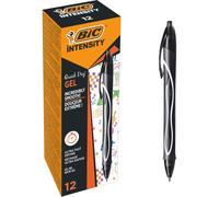 BOLÍGRAFO BIC GEL-OCITY de Gel, Punta Media (0,7 mm), Tinta de Secado Ultrarrpido - Color Azul/Negro/Rojo/Multicolor Para elegir, paquete de 12 uds Primera calidad Garantizada