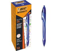 BOLÍGRAFO BIC GEL-OCITY de Gel, Punta Media (0,7 mm), Tinta de Secado Ultrarrpido - Color Azul/Negro/Rojo/Multicolor Para elegir, paquete de 12 uds Primera calidad Garantizada