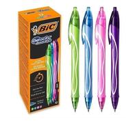 BOLÍGRAFO BIC GEL-OCITY de Gel, Punta Media (0,7 mm), Tinta de Secado Ultrarrpido - Color Azul/Negro/Rojo/Multicolor Para elegir, paquete de 12 uds Primera calidad Garantizada