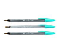 BIC Bolígrafo Cristal Fun Grueso 1,6 mm Turquesa