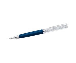 Bolígrafo Crystalline, Azul, Lacado azul, cromado OS