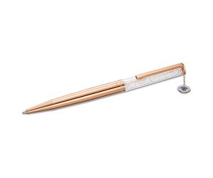 Bolígrafo Crystalline, Ojo turco, Tono oro rosa, Baño tono oro rosa OS
