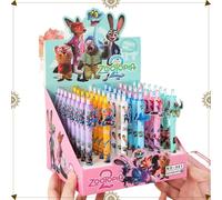Bolígrafo de gel Disney Zootopia Gary, bolígrafo de tinta negra de 0,5 MM de Nick Jude, bolígrafo de escritura para estudiantes, suministros de papelería escolar, regalos Random 18pcs