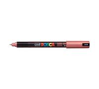 Bolígrafo de punta fina de la marca Uni Posca, 0,7 mm, color rojo metálico