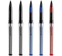 Bolígrafo de punta redonda Uni-Ball Air de 0,7 mm, pack de 5 unidades - 2 x negro, 2 x azul, 1 x rojo - UBA-188-L