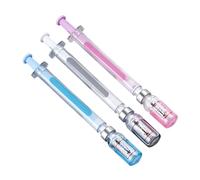 Bolígrafo de tinta de gel jeringa - Set de 3 bolígrafos con forma de flujo de tinta lisa con estilo creativo para enfermera, escuela, oficina, aula, precio, hogar, estudiante, niño, niña, pap