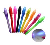 Bolígrafo de tinta Invisible con luz luminosa, resaltador, dibujo, bolígrafo de aprendizaje secreto para niños, Ideas, regalos, recuerdos de fiesta, juguete novedoso 12pcs random color