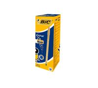 Bolígrafo dorado Cristal Shine BIC - Caja de 20 unidades, carcasa dorada, tinta azul 1mm, grosor medio // Ref: 9213401