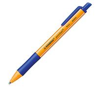STABILO Bolígrafo retráctil Pointball, Punta 1 mm, Recargable, 79% plástico reciclado, Azul