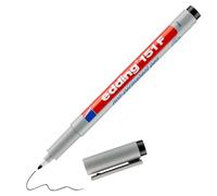 Bolígrafo no permanente edding 151 F-negro -1 bolígrafo-pluma redonda de 0,6 mm-bolígrafo para escribir sobre vidrio, plástico,láminas y superficies lisas -de secado rápido, se puede corregir con agua