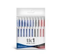 Boligrafo office box tk1 1mm azul bolsa de 10