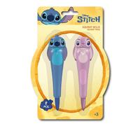 Bolígrafo Pack x2 Stitch - Set de 2 Bolígrafos Decorativos con Diseño de Stitch, Tinta Suave y Cuerpo Ergonómico para Escritura Escolar, Oficina o Regalo Infantil Original y Divertido