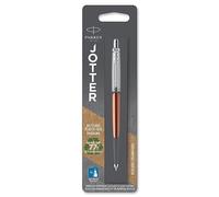 Bolígrafo Parker Jotter | Chelsea Orange con detalle cromado | Punta mediana Tinta azul