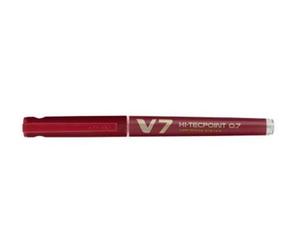 Bolígrafo Pilot Begreen Hi-Tecpoint V7, 0.5 mm, color rojo. Caja con 10 unidades. 10 unidades