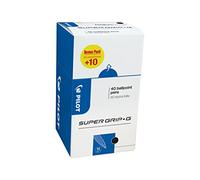 Bolígrafo Pilot Super Grip G Stick - Bolígrafo de punta redonda, trazo mediano, color azul, (40 unidades)., color negro