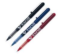 Pilot Pen Bolígrafo roller V-Ball 0,5 mm punta fina tinta líquida Azul