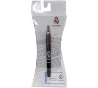 Bolígrafo Real Madrid Negro y Plata de Metal