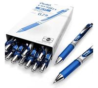 Pentel Bolígrafo retráctil EnerGel XM BL77 tinta de gel líquido 0,7 mm 54 % reciclado caja 12 azul