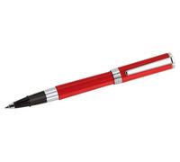 Bolígrafo rodante Aurora, color rojo, con detalles cromados