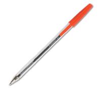 Boligrafo transparente q-connect rojo medio kf26041 - KF26041