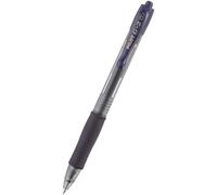 Bolígrafo roller de gel de Pilot G207 con punta de 0,7 mm, color azul y negro Pack con 12 unidades