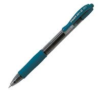 Bolígrafo roller de gel de Pilot G207 con punta de 0,7 mm, color Pfauengrün Einzelbett