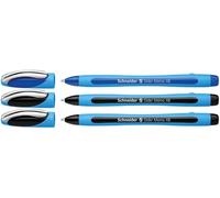 Bolígrafo Schneider Slider Memo XB con tapa, grosor de trazo: XB, color de texto:Fabricado en Alemania, estuche de 3 unidades., color schwarz/schwarz/blau 3er