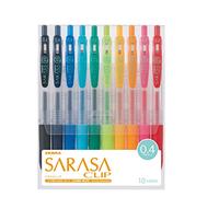 Bolígrafos 0.4 Zebra Sarasa, set de 10 colores (JJS15-10CA) de Zebra
