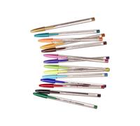 Bolígrafos BIC Cristal de colores | BIC - Pack de 10 bolígrafos, 4 básicos, 4 tonos pastel y 2 fluorescentes, modelo cristal multicolor // Ref: 0316163