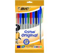 Bolígrafos BIC Cristal Original Medium, Blister x10 Surtidos