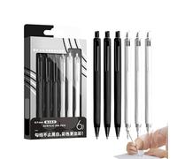 Bolígrafos de color de punta fina - Lavables 0,7 mm 6 colores retráctiles, bolígrafos para colorear acrílicos | para el hogar de la oficina, escuela, toma de notas diarios creativos dibujos artísticos