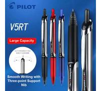 Bolígrafos de Gel Pilot Precise V5 RT, punta de soporte de tres puntos, tinta líquida antifugas, bolígrafo rodante, papelería recargable de alto punto 1pcs Red Pen