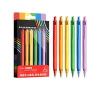Bolígrafos de punta fina colores surtidos, escritura 0,7 mm 6 colores lavables,Bolígrafos acrílicos para colorear | para el hogar, la oficina, la escuela, la toma de notas diarios creativos