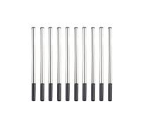 Bolígrafos de repuesto de 11 cm, 4.3 pulgadas, para oficina, papelería, regalo, selección de bolígrafos azul y negro (#3, 10 unidades, 11 cm, negro)