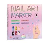 Bolígrafos Para Uñas: Aplicadores De Pintura De Secado Rápido, Instrumentos De Escritura Con Detalles Finos, Solución Para La Creación De Patrones De Belleza Artística, Técnica De Acento De Cuidado Pe