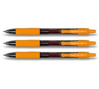 Bolígrafos retráctiles de gel Pilot G2, naranja, 3 unidades