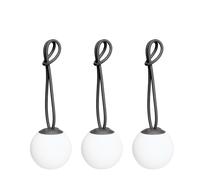 Bolleke Mini Lámpara Portátil, Juego de 3 Antracita