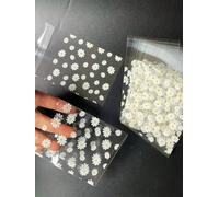Bolsa autoadhesiva de margaritas a la moda, exquisito embalaje de tarjetas estilo Ins, juego de tarjetas de colección, tarjeta pequeña, embalaje de joyería de regalo 100Pcs 8X10Cm