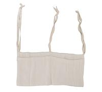Bolsa Colgante Cama Bebé con 2 Bolsillos, Organizador Cuna Almacenamiento Juguetes, Correa Ajustable, Lavable, Beige