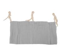 Bolsa Colgante de Almacenamiento para Cama de bebé, 2 Bolsillos, Bolsa de Almacenamiento para Cabecera Infantil, Correa, Bolsa de Almacenamiento para Cabecera Infantil para Juguete (Gris)