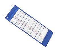 Bolsa Colgante de Calendario Escolar Azul, Oxford, Recordatorio | Diseño Decorativo Creativo, Ahorro de Espacio, para Aula, Guardería y Agenda de Pared