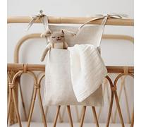 Bolsa Colgante para Cuna,Organizador para Cuna,Bolsa de Almacenamiento para Cuna,Bolsillos de Almacenamiento para Cama, Bolsa de Almacenamiento para Colgar en la Cama, Se Utiliza para Guardar Ropa
