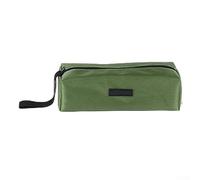 Bolsa de almacenamiento de herramientas de mano, bolsa de tela Oxford 1680D con cremallera suave para electricistas mecánicos, organizador de 250 x 85 x 70 mm (verde)