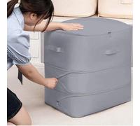 Bolsa de almacenamiento de ropa de compresión de gran capacidad, organizador de gabinete impermeable, Ultra ahorro de espacio, colcha, almohada, manta, bolsa de almacenamiento Pink-L