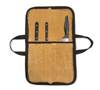 Bolsa de almacenamiento para cuchillos de camping, organizador de platos de cocina al aire libre, bolsa de viaje segura para BB, caqui, ver descripción