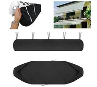 Bolsa de almacenamiento resistente al agua, 4,5 m, Oxford 420D, resistente a los rayos UV y al polvo, para toldos de 2 a 5 m, color negro, equipo esencial para exteriores para invierno