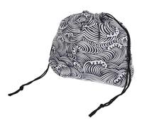 Bolsa de Almuerzo Cordón de Tela, Estilo Japonés, Lavable | Diseño Plegable y Simple, Asa Cordón, para Estudiantes y Oficina, Uso Múltiple